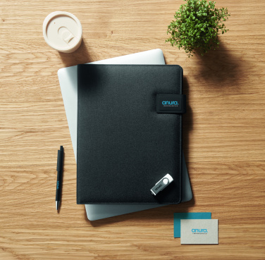 Logo trade corporate gifts picture of: A4 folder and wireless charger