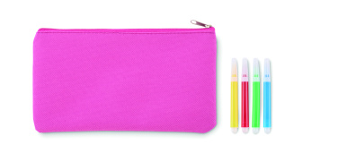 Logo trade advertising products image of: Pencil case with markers