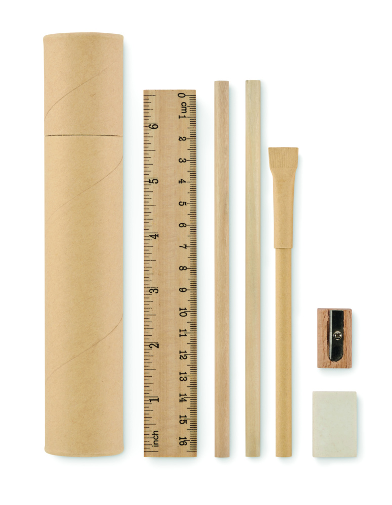 Logotrade business gift image of: Paper tube stationery set