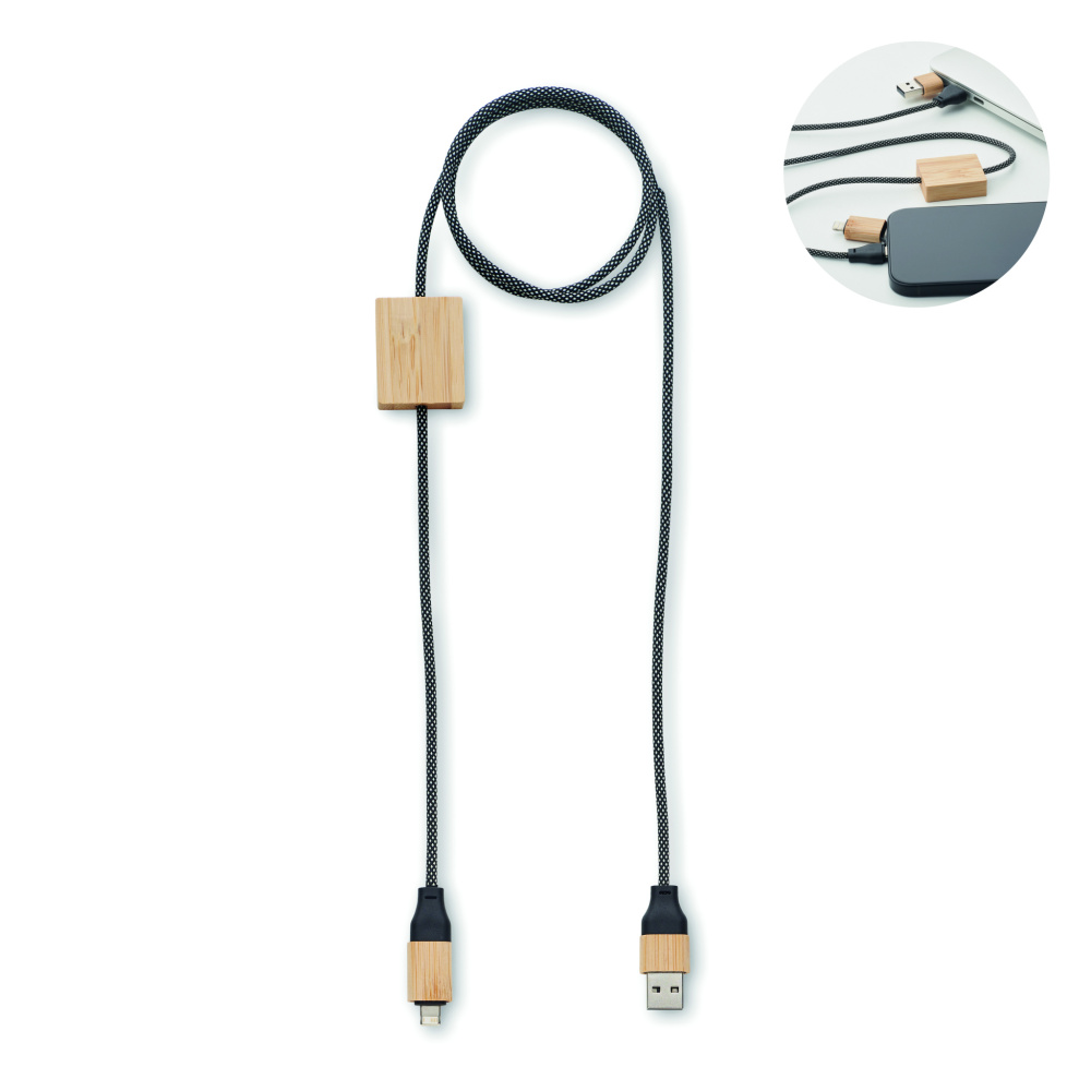 Logo trade promotional gifts image of: 60W charging cable