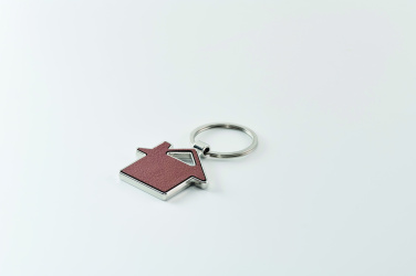 Logo trade promotional merchandise image of: House shaped key ring