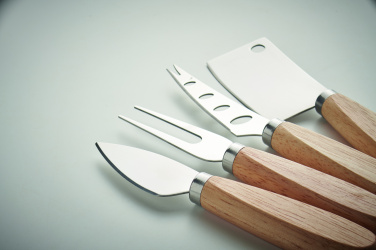 Logo trade advertising products image of: Set of 4 cheese knives