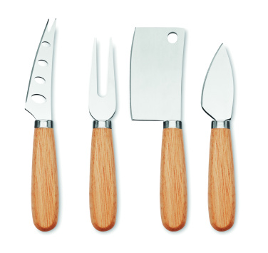 Logotrade corporate gift picture of: Set of 4 cheese knives