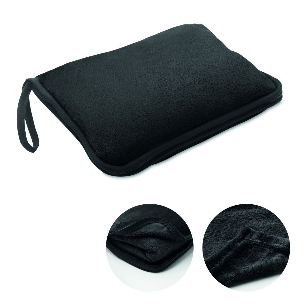 Logo trade promotional products image of: 2 in 1 travel blanket set