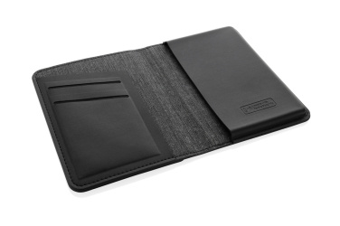 Logo trade promotional items image of: Trackmate RCS rpolyester passport holder worldwide locating