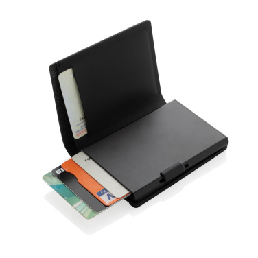 Logo trade promotional merchandise image of: Seekcard RCS rpolyester card wallet with worldwide locating