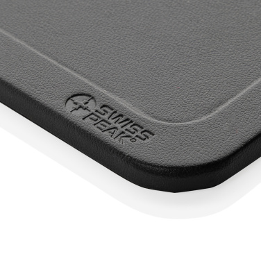 Logotrade business gift image of: Swiss Peak 3 in 1 RCS recycled PU wireless charger desk tray