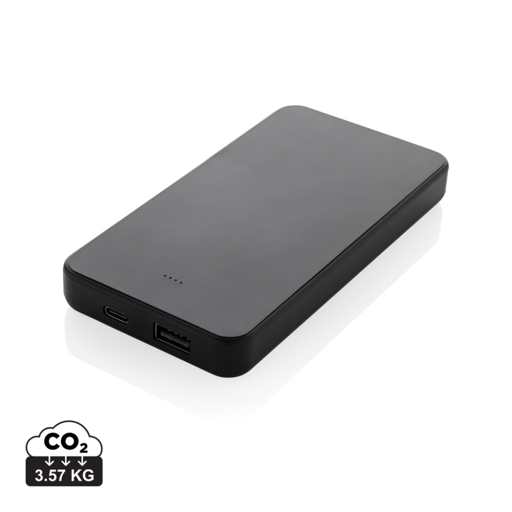 Logo trade promotional products image of: Boostcore RCS recycled plastic powerbank 10.000mAh USB C