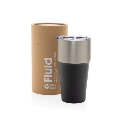 Logo trade promotional gifts picture of: Fluid RCS certified recycled steel tumbler 500ml