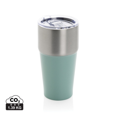 Logo trade corporate gifts image of: Fluid RCS certified recycled steel tumbler 500ml