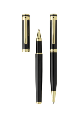 Logotrade promotional merchandise picture of: Swiss Peak Luca RCS recycled brass deluxe pen set