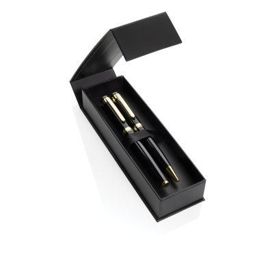 Logotrade promotional gift picture of: Swiss Peak Luca RCS recycled brass deluxe pen set