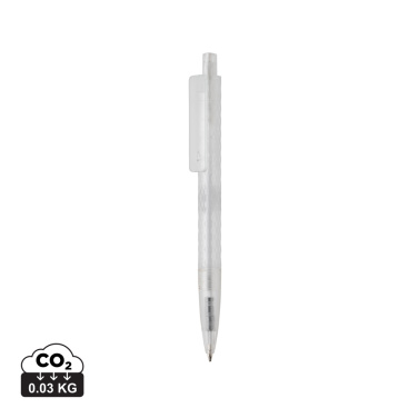 Logotrade promotional product picture of: X3 GRS recycled PC plastic pen frosted