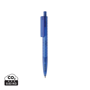 Logo trade promotional product photo of: X3 GRS recycled PC plastic pen frosted