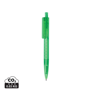 Logo trade promotional giveaway photo of: X3 GRS recycled PC plastic pen frosted