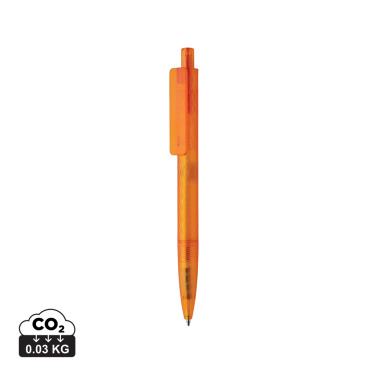 Logo trade advertising product photo of: X3 GRS recycled PC plastic pen frosted