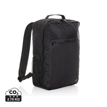 Logo trade corporate gift photo of: Swiss Peak Aware™ RPET Essential 15.6 inch laptop backpack