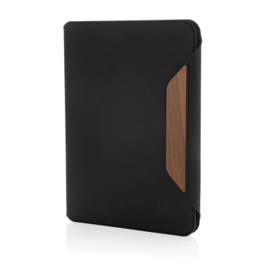 Logotrade promotional gift picture of: Teri AWARE™ RPET and walnut A5 portfolio