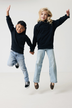 Logo trade corporate gift photo of: Iqoniq Yengo kids recycled cotton hoodie with sidepockets