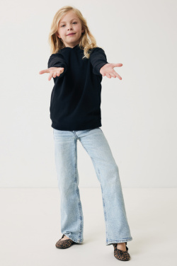 Logo trade corporate gifts image of: Iqoniq Yengo kids recycled cotton hoodie with sidepockets