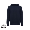 Iqoniq Yengo recycled cotton hoodie with sidepockets, navy