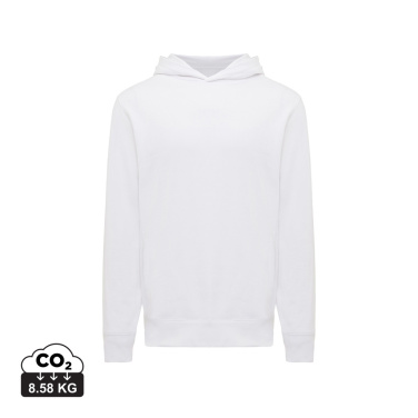 Logo trade promotional gifts image of: Iqoniq Yengo recycled cotton hoodie with sidepockets