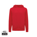 Iqoniq Yengo recycled cotton hoodie with sidepockets, red