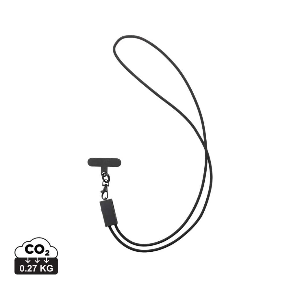 Logo trade promotional items picture of: Terra RCS recycled PET phone cord with dual charge cable