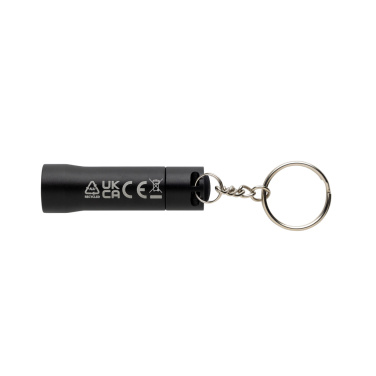 Logo trade promotional merchandise photo of: Flash RCS recycled aluminium keychain torch