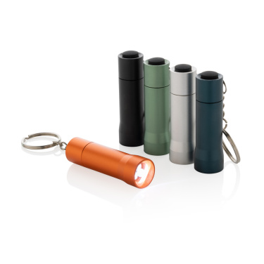 Logo trade promotional items image of: Flash RCS recycled aluminium keychain torch