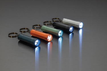 Logotrade promotional gift image of: Flash RCS recycled aluminium keychain torch