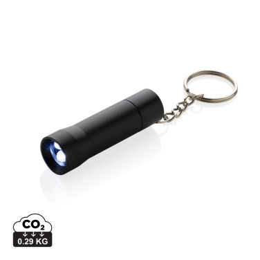 Logo trade promotional gifts image of: Flash RCS recycled aluminium keychain torch