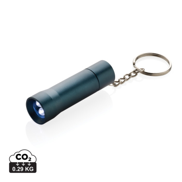 Logo trade promotional products picture of: Flash RCS recycled aluminium keychain torch