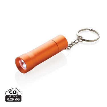 Logo trade advertising products picture of: Flash RCS recycled aluminium keychain torch