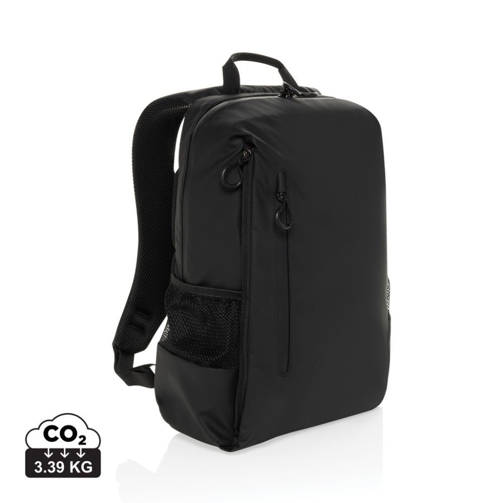 Logotrade promotional item picture of: Lima Aware™ RPET water resistant 15.6 laptop backpack