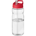 H2O Active® Eco Base 650 ml spout lid sport bottle, Transparent / Red