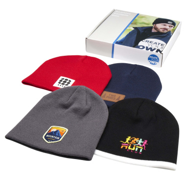 Logo trade promotional merchandise image of: Beanie sample box