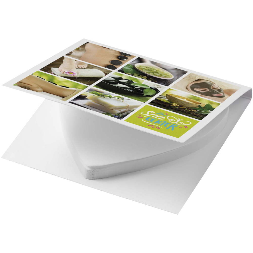 Logotrade promotional giveaway image of: Sticky-Mate® soft cover heart-shaped sticky notes