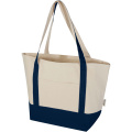 Sam 320 g/m² GRS recycled cotton tote bag, Navy / Natural