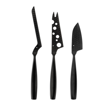 Logotrade corporate gift picture of: BOSKA Cheese Knife Set Monaco+ Black