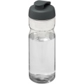 H2O Active® Base Tritan™ 650 ml keeratava kaanega spordipudel, Läbipaistev läbipaistev / hall