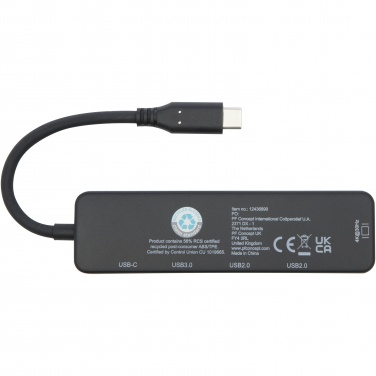 Logotrade ärikingi foto: Loop RCS taaskasutatud plastist multimeediumiadapter USB 2.0-3.0 HDMI-pordiga