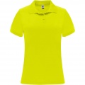 Monzha lühikeste varrukatega naiste sportpolo, Fluor Kollane