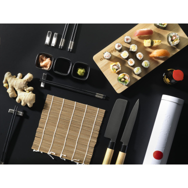 Logotrade meened pilt: Temaki Bamboo Sushi Tray kinkekomplekt