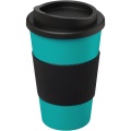 Americano® 350 ml eristetty muki oterenkaalla, Aqua blue / tasainen musta