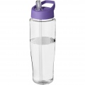 H2O Active® Tempo 700 ml kaatonokkakantinen urheilujuomapullo, Läpinäkyvä / violetti