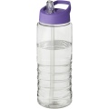 H2O Active® Treble 750 ml -urheilujuomapullo kaatonokkakannella, Läpinäkyvä / violetti