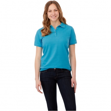 Logo trade liikelahja kuva: Beryl short sleeve women's organic recycled polo