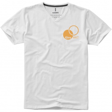 Logo trade liikelahja kuva: Kawartha short sleeve men's organic V-neck t-shirt