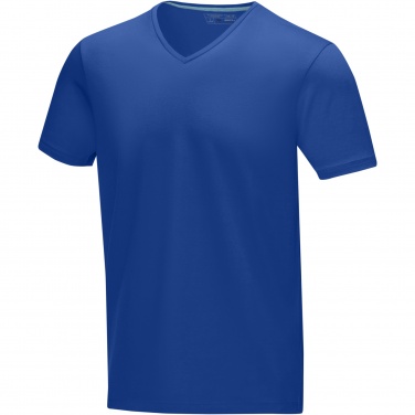 Logo trade liikelahjat mainoslahjat kuva: Kawartha short sleeve men's organic V-neck t-shirt